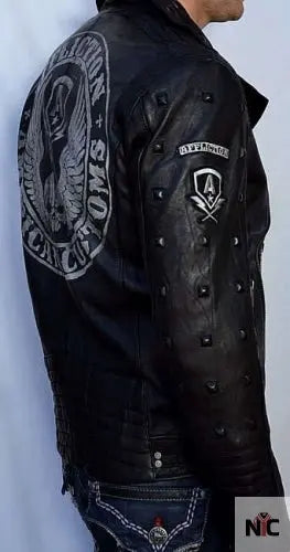 КОЖАНАЯ КУРТКА AFFLICTION AMERICAN REBORN JACKET The Urban Hawk