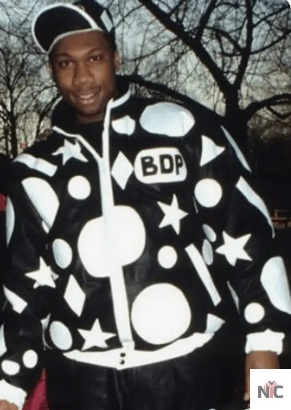 KRS One Black Leather Bomber Jacket The Urban Hawk