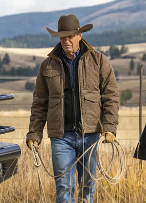 Yellowstone John Dutton Quilted Jacket Zing Apparel