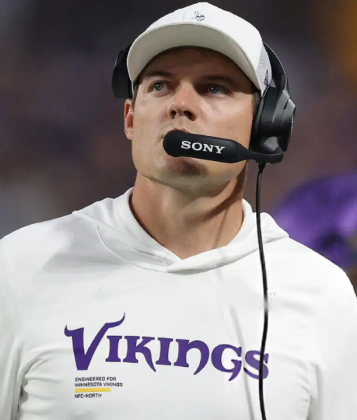 Kevin O’Connell Minnesota Vikings White Hoodie T-Shirt USA Jackets