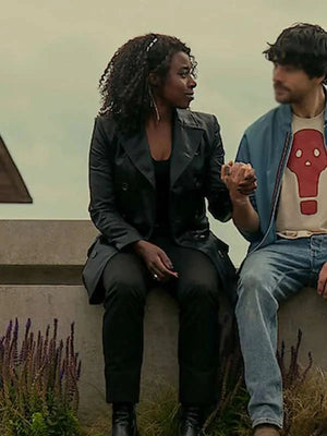 Kirby Howell-Baptiste The Sandman S02 Leather Coat USA Jackets