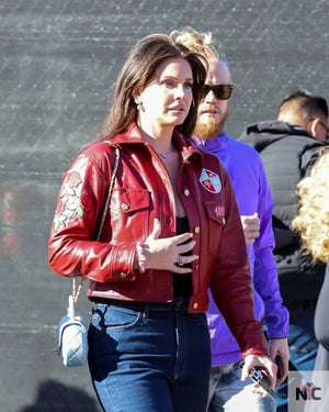 Lana Del Rey Super Bowl LVIII Red Jacket The Urban Hawk