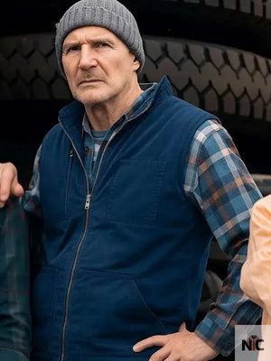 Liam Neeson Ice Road Vengeance 2025 Blue Vest The Urban Hawk