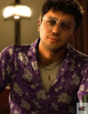 Like A Dragon Infinite Wealth Eric Tomizawa Purple Shirt The Urban Hawk