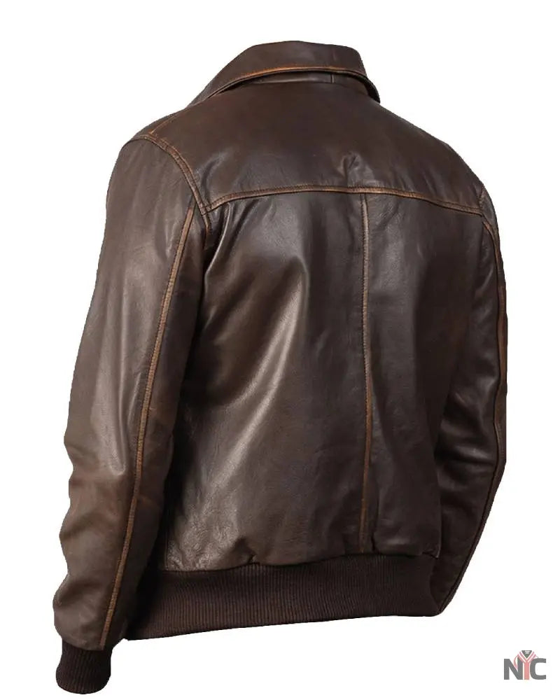 Luis Bomber Leather Jacket The Urban Hawk