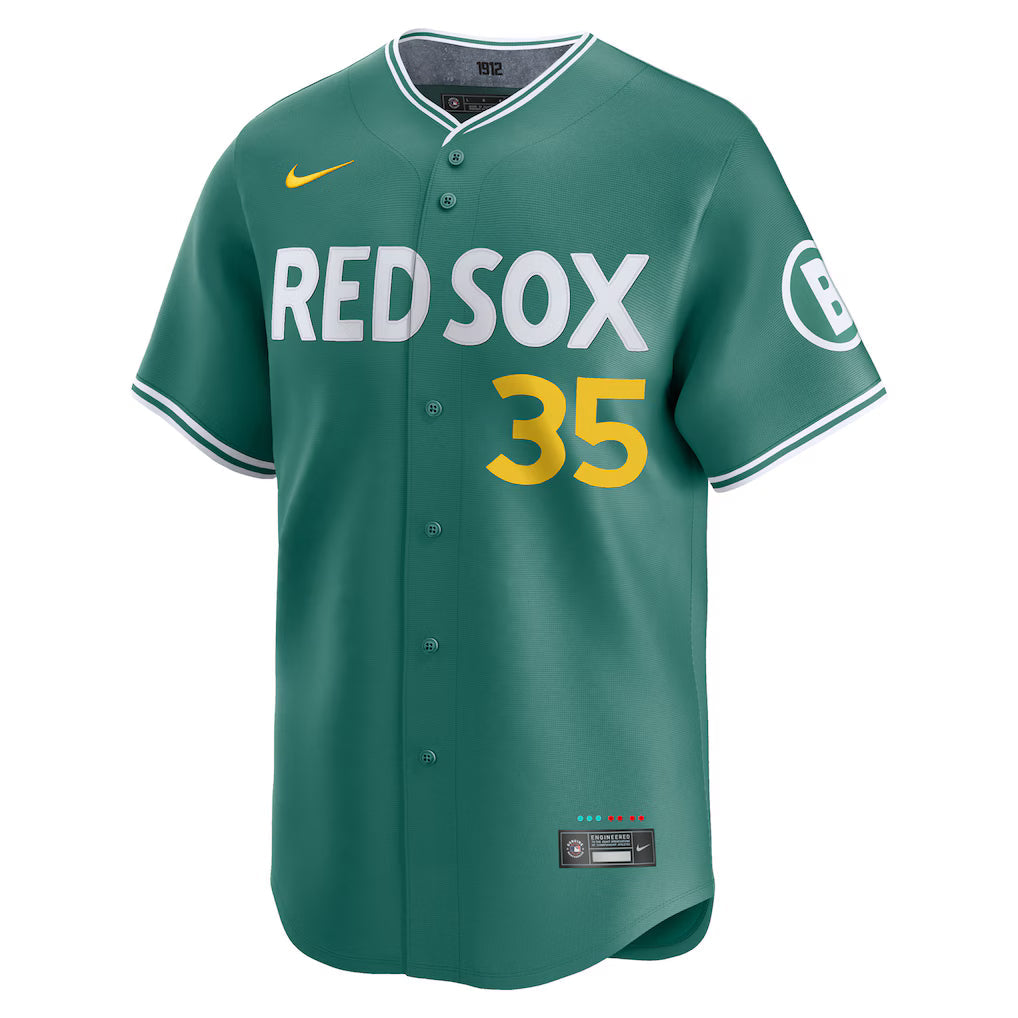 Men’s Boston Red Sox Garrett Crochet Nike Green 2025 Jersey The Urban Hawk