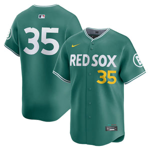 Men’s Boston Red Sox Garrett Crochet Nike Green 2025 Jersey The Urban Hawk
