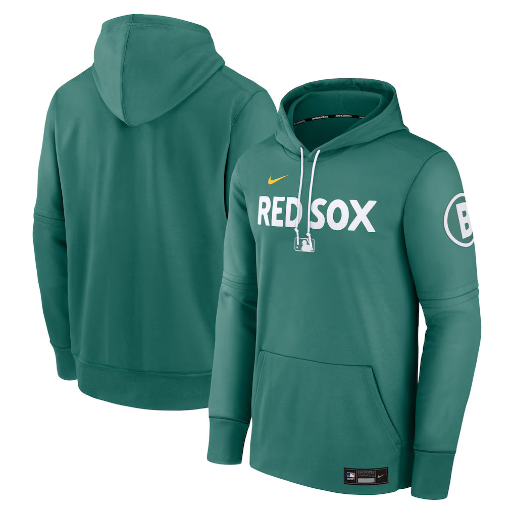 Men’s Boston Red Sox Nike Green 2025 Pullover Hoodie The Urban Hawk