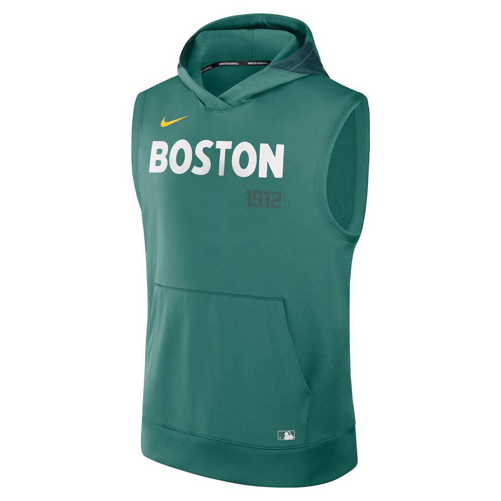 Men’s Boston Red Sox Nike Green 2025 Sleeveless Pullover Hoodie The Urban Hawk