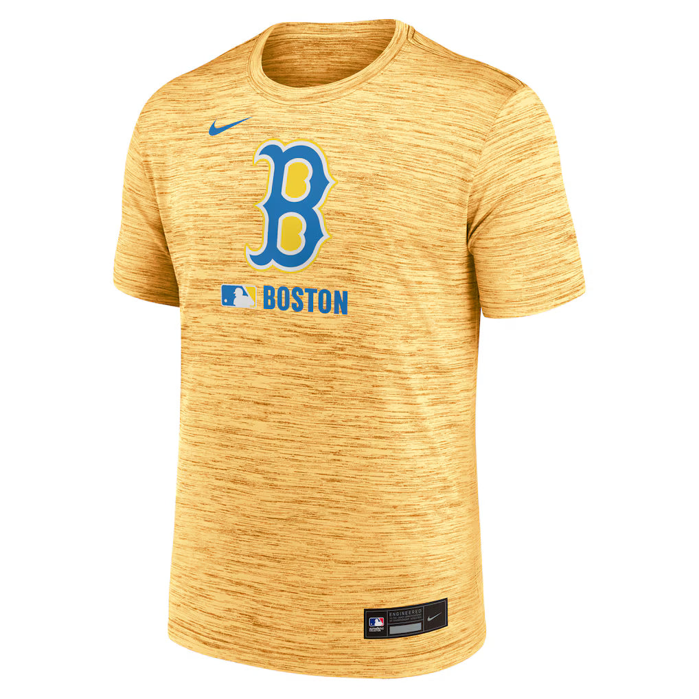 Men’s Boston Red Sox Nike Green 2025 Velocity T-Shirt The Urban Hawk