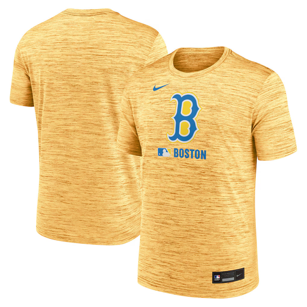 Men’s Boston Red Sox Nike Green 2025 Velocity T-Shirt The Urban Hawk