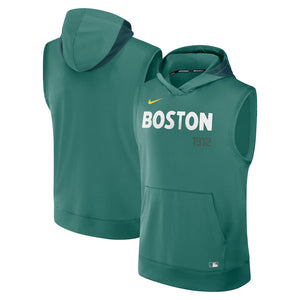Men’s Boston Red Sox Nike Green Sleeveless Pullover Hoodie The Urban Hawk