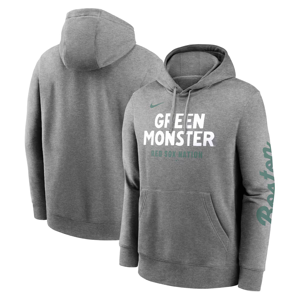 Men’s Boston Red Sox Nike Heather Charcoal 2025 Pullover Hoodie The Urban Hawk