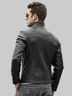 Mens-Cafe-Racer-Leather-Black-Jacket