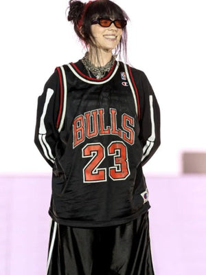 Billie Eilish Black & Red Jersey NYC Jackets