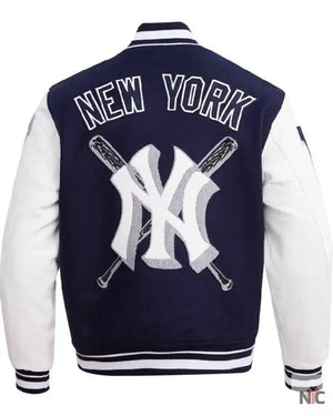 New York Yankees Mashup Wool & Leather Varsity Jacket The Urban Hawk