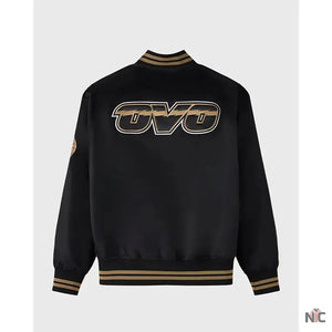 OVO x NBA Toronto Raptorst Satin Varsity Jacket The Urban Hawk