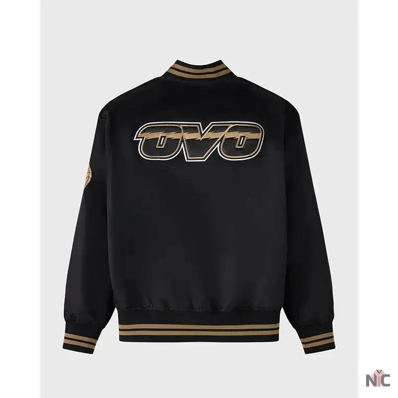 OVO x NBA Toronto Raptorst Satin Varsity Jacket The Urban Hawk