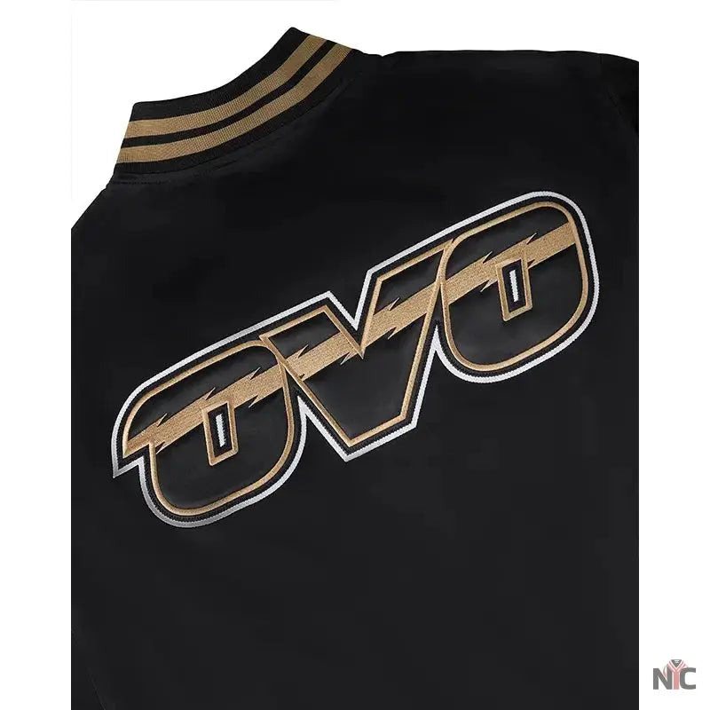 OVO x NBA Toronto Raptorst Satin Varsity Jacket The Urban Hawk