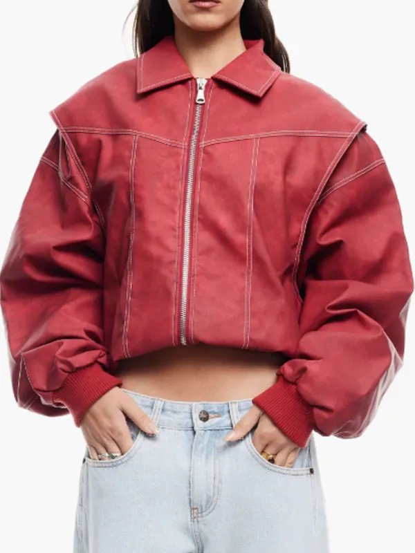off-campus-s01-mika-abdalla-red-bomber-jacket