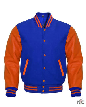 Orange And Blue Varsity Jacket The Urban Hawk