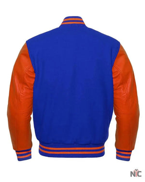 Orange And Blue Varsity Jacket The Urban Hawk