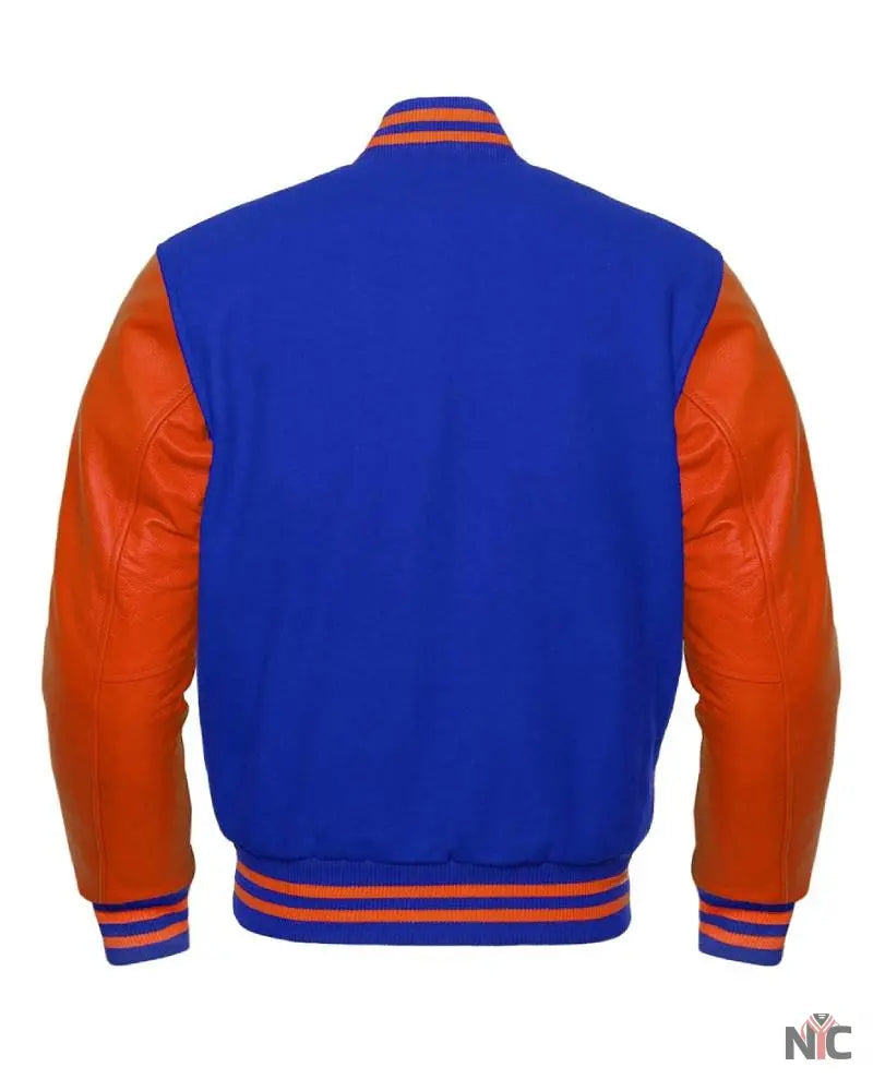 Orange And Blue Varsity Jacket The Urban Hawk