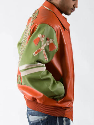 Chief Keef Renegade PP Letterman Leather Jacket