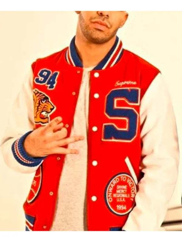 Playboi Carti Supreme Tiger Letterman Jacket