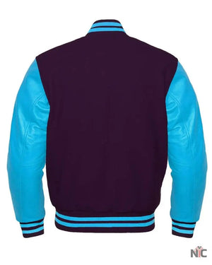 Purple And Blue Varsity Jacket The Urban Hawk