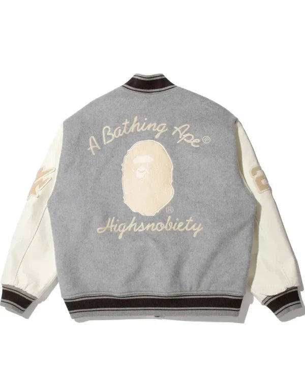 Bape X Highsnobiety Multi Logo Varsity Jacket USA Jackets