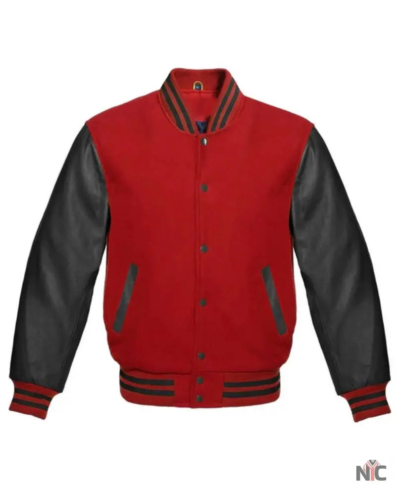 Red And Black Varsity Letterman Jacket The Urban Hawk