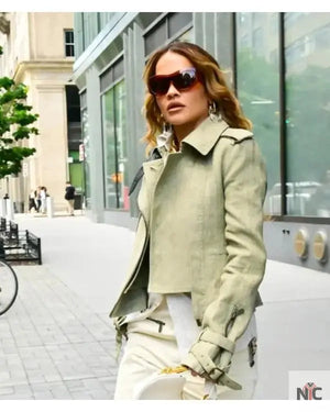 Rita Ora NYC 2025 Green Jacket The Urban Hawk
