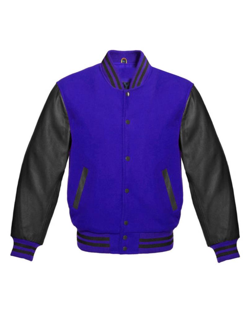 Royal Blue And Black Varsity Jacket The Urban Hawk