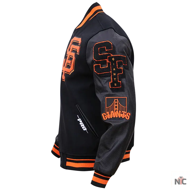 San Francisco Giants Mash Up Logo Varsity Jacket The Urban Hawk