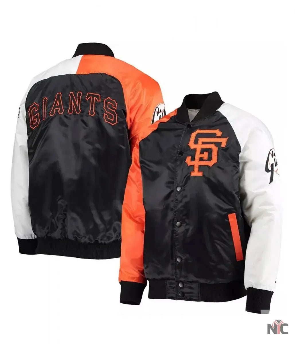 San Francisco Giants Satin Tri-Color Jacket The Urban Hawk
