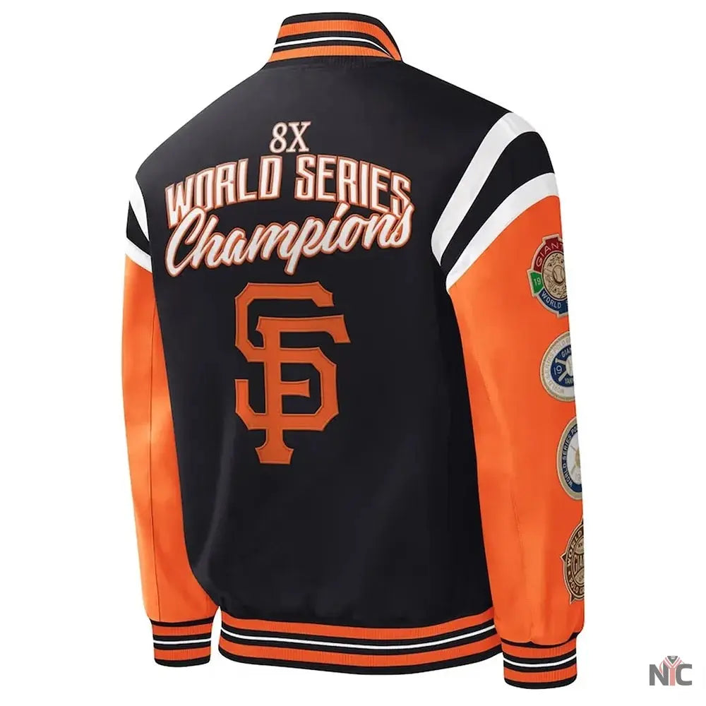 San Francisco Title Holder Varsity Satin Jacket The Urban Hawk