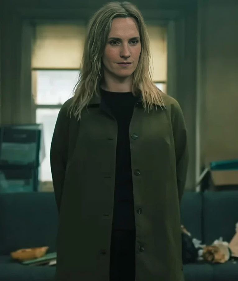 Slow Horses S04 Emma Flyte Green Coat USA Jackets