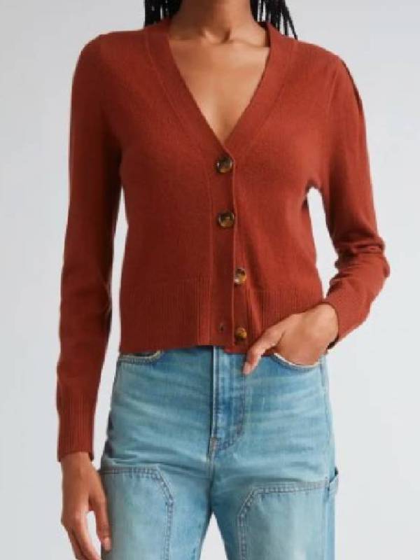 The View S29 Joy Behar Brown Cardigan USA Jackets