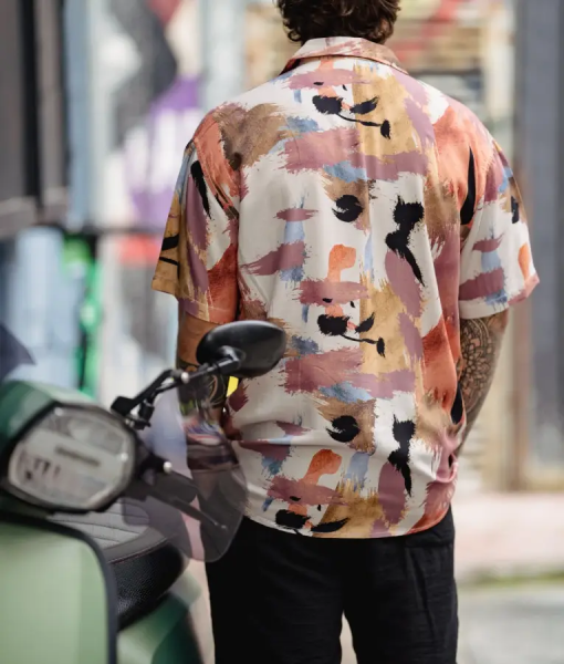 Below Deck S12 Fraser Olender Multicolor Print Shirt USA Jackets