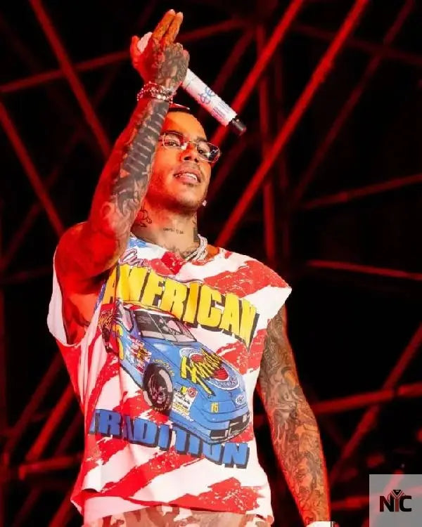 Sfera Ebbasta AMERICAN Graphics T-shirt The Urban Hawk