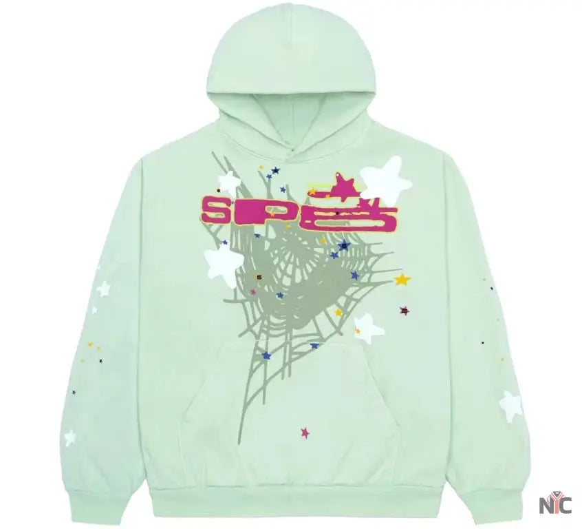Sp5der SP5 Mint Hoodie The Urban Hawk