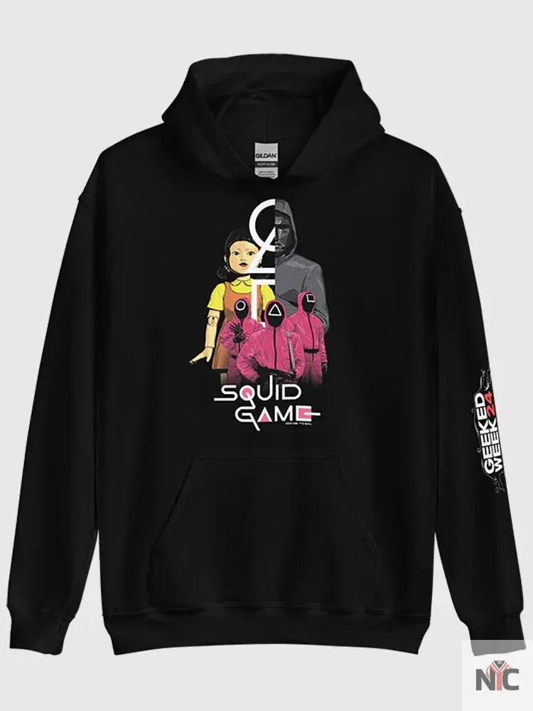 Squid Game Geeked Week ’24 Black Hoodie The Urban Hawk