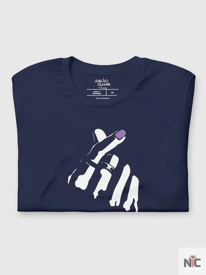 Squid Game Thanos Finger Hearts Cotton T-Shirt The Urban Hawk