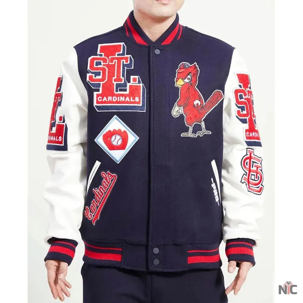 St Louis Cardinals Mash Up Varsity Jacket The Urban Hawk
