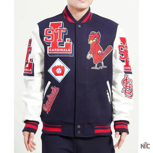 St Louis Cardinals Mash Up Varsity Jacket The Urban Hawk