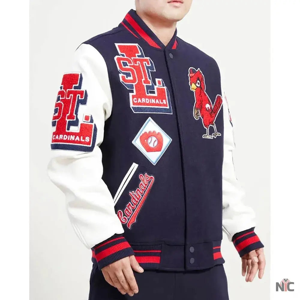 St Louis Cardinals Mash Up Varsity Jacket The Urban Hawk