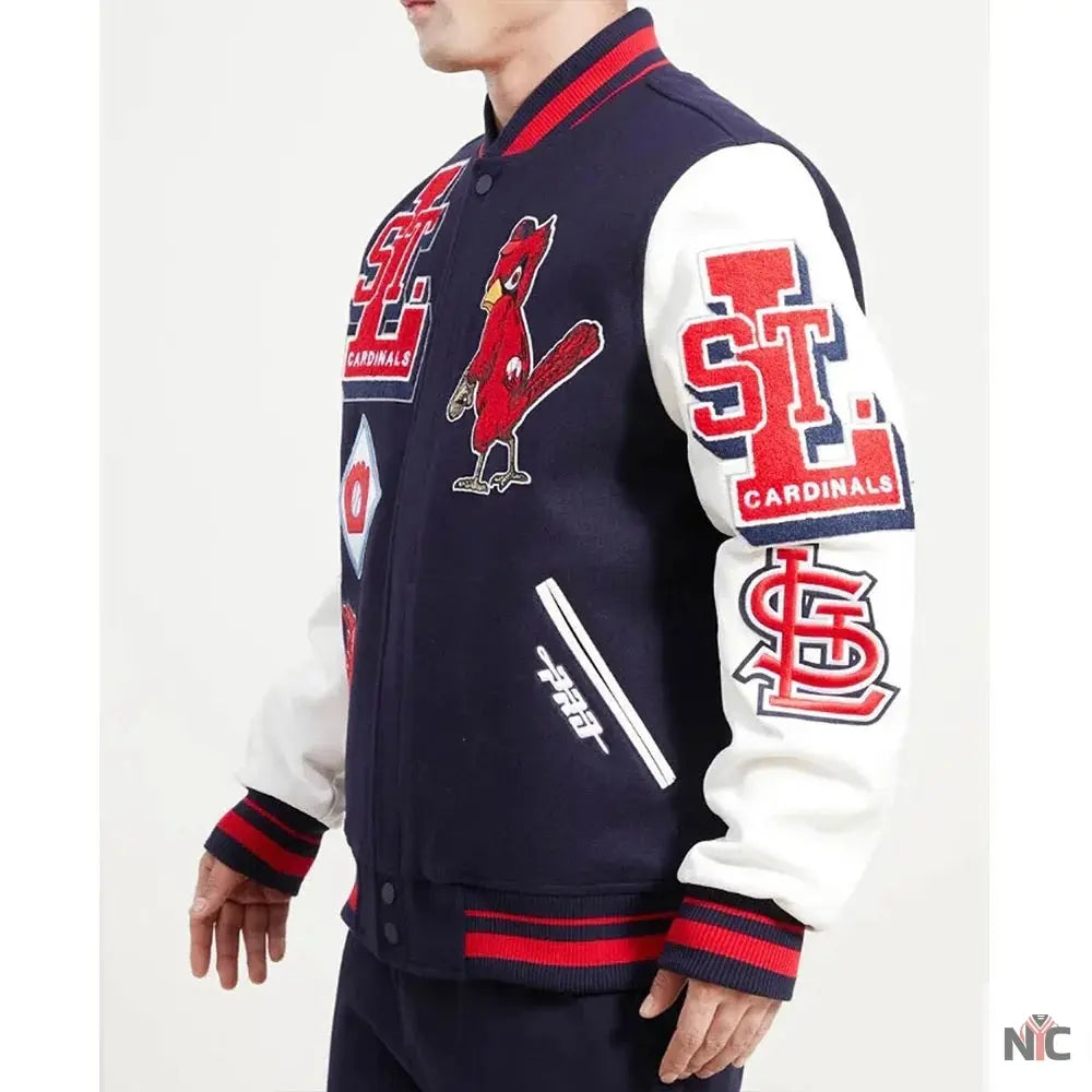 St Louis Cardinals Mash Up Varsity Jacket The Urban Hawk