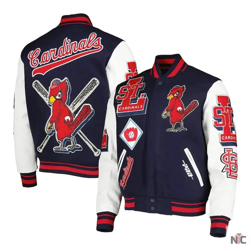 St Louis Cardinals Mash Up Varsity Jacket The Urban Hawk