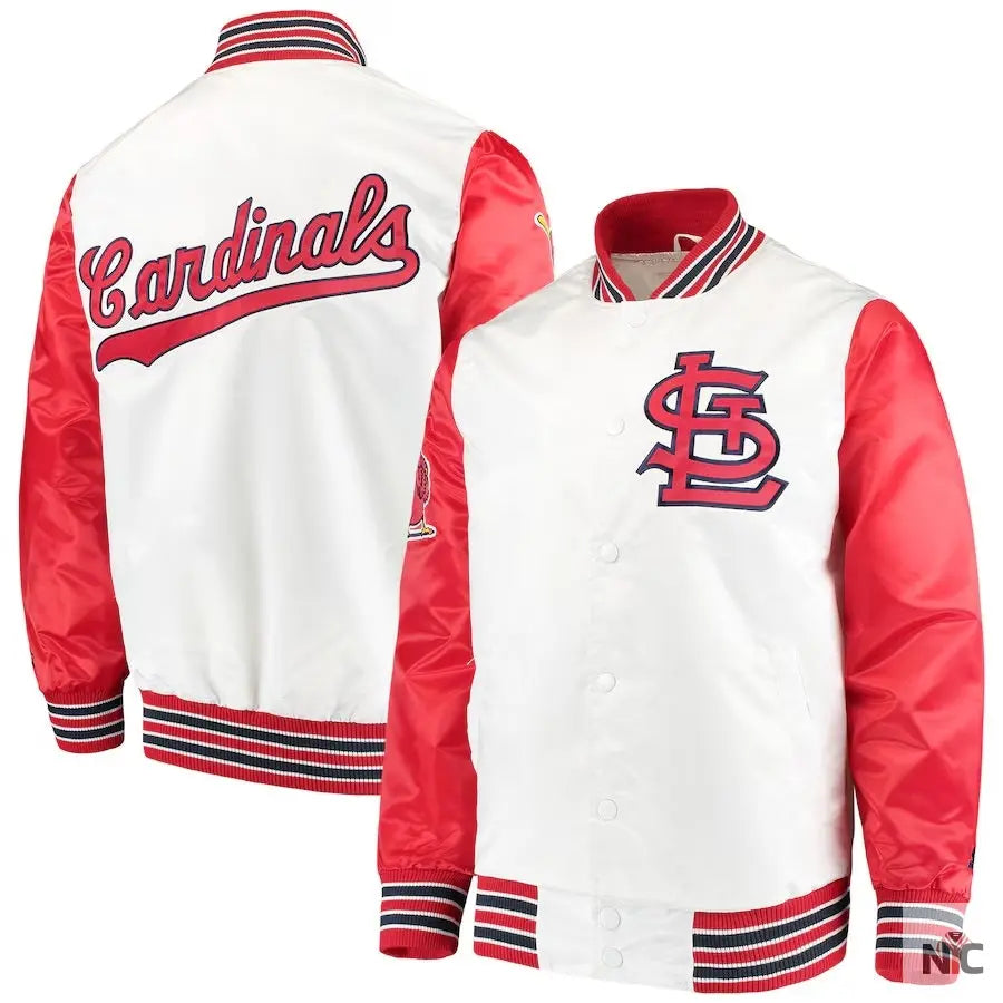 St Louis Cardinals The Legend White Satin Jacket The Urban Hawk